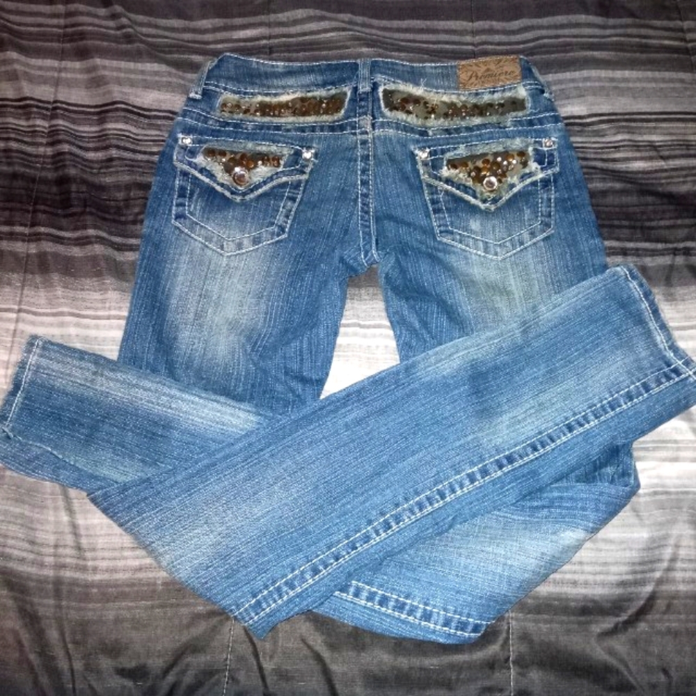 Premier size 0/1 blue fade denim